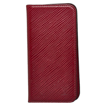 Louis Vuitton Epic Folio iPhone Case X & XS Handbook M64468 Fushai Red Leather  Louis Vuitton
