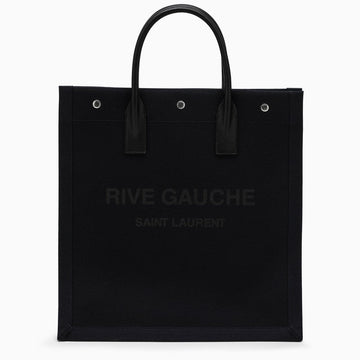 Saint Laurent Black/White Rive Gauche N/S Bag Men