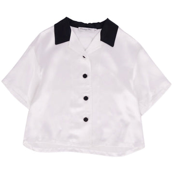 Christian Dior  22SS Dior Vibe Open Colour  Short Sleeve Half-Sleeve Italian Made Tops  XS White/Black