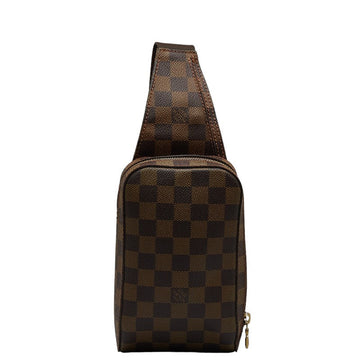Louis Vuitton Damier Geronimous Body Bag N51994 Brown PVC Leather  Louis Vuitton