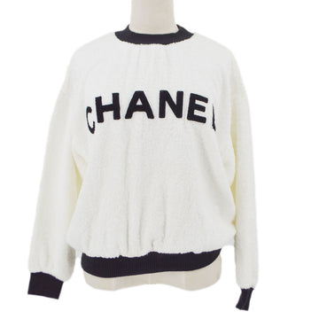 Chanel Cruise 1993 flocked-logo terry cloth sweatshirt