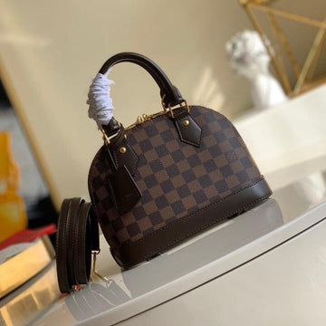 Makersluxe - Alma BB Monogram  Bag Brown