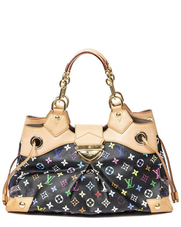 Louis Vuitton Black Monogram Multicolore Canvas Takashi Murakami Ursula