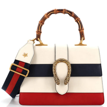 Dionysus Bamboo Top Handle Bag Colorblock Leather Medium