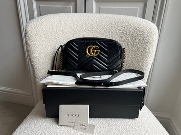 Gucci GG Black Marmont Small Shoulder Bag (RRP £1440)