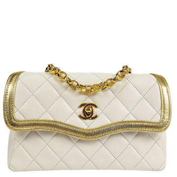 Chanel 1989-1991 Lambskin Mini Border Flap Bag
