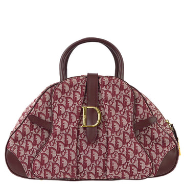 Christian Dior 2001 Bordeaux Trotter Double Saddle Handbag