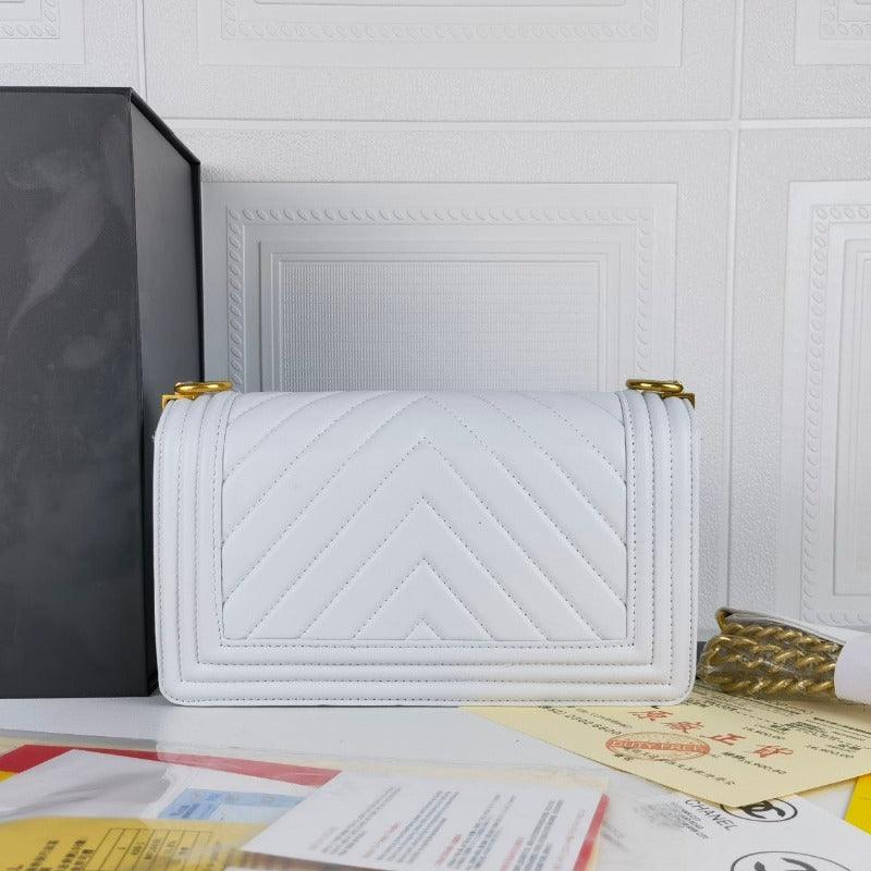Makersluxe - Boy Shoulder Bag White