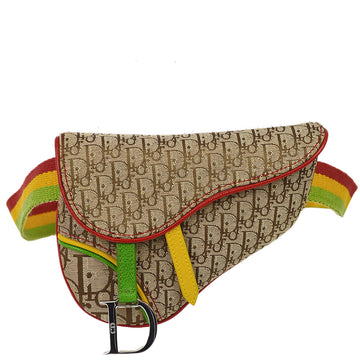 Christian Dior 2004 John Galliano Rasta Saddle Belt Bag #85