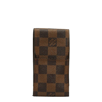 Louis Vuitton Louis Vuitton Damière N63024 Cigarette Case PVC/Leather Brown