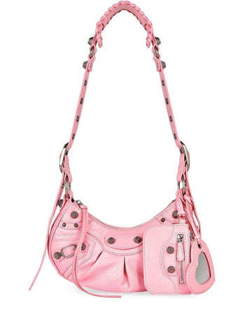 LE CAGOLE XS LEATHER CROSSBODY BAG