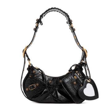 LE CAGOLE XS LEATHER CROSSBODY BAG