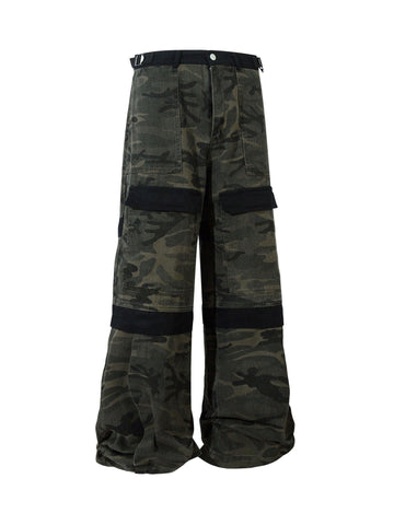 Makersluxe High Street Patchwork Camouflage Pants - 2170