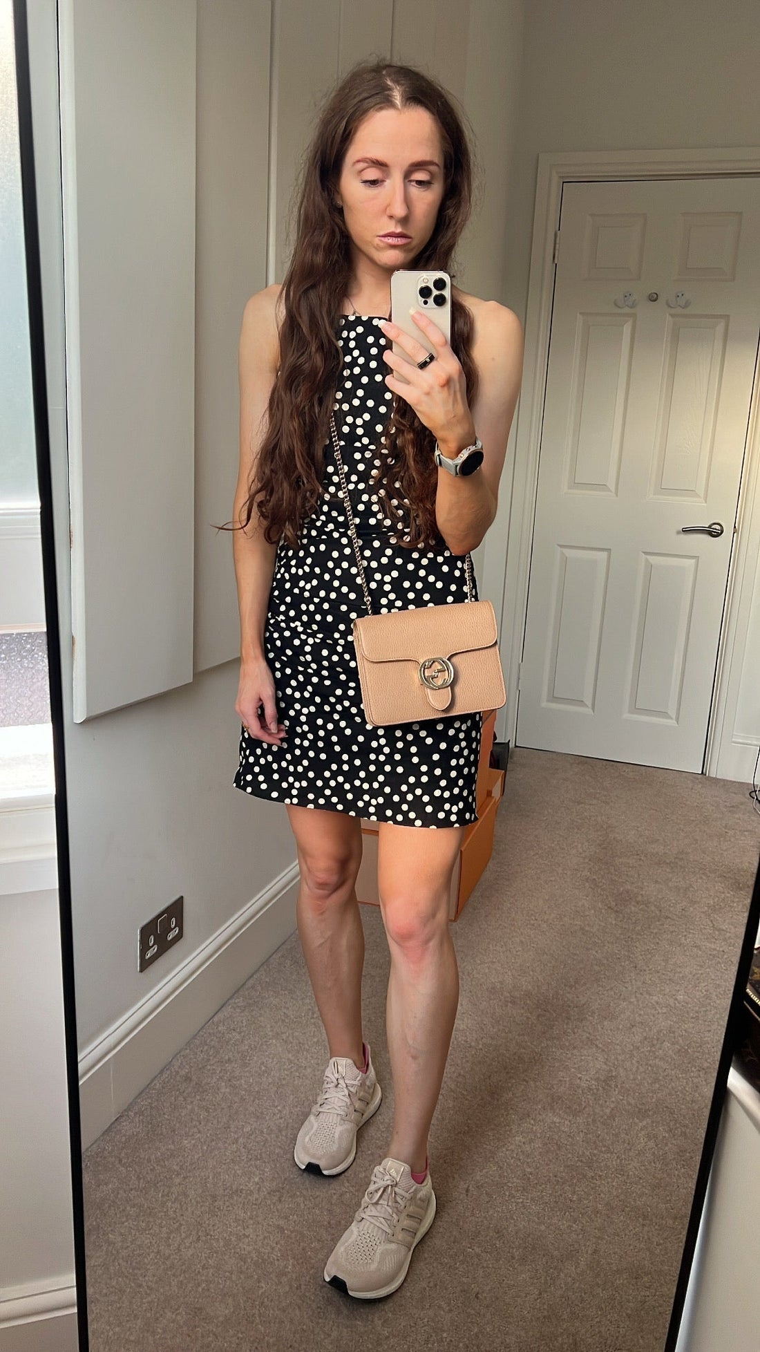 Gucci Interlocking GG Beige Small Shoulder Bag