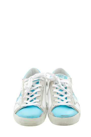 Golden Goose Blue Tie Dye Star "Float On"  Sneakers SZ 35