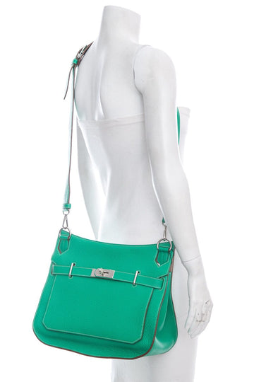 Hermès Green Jypsiere 31 CM Handbag