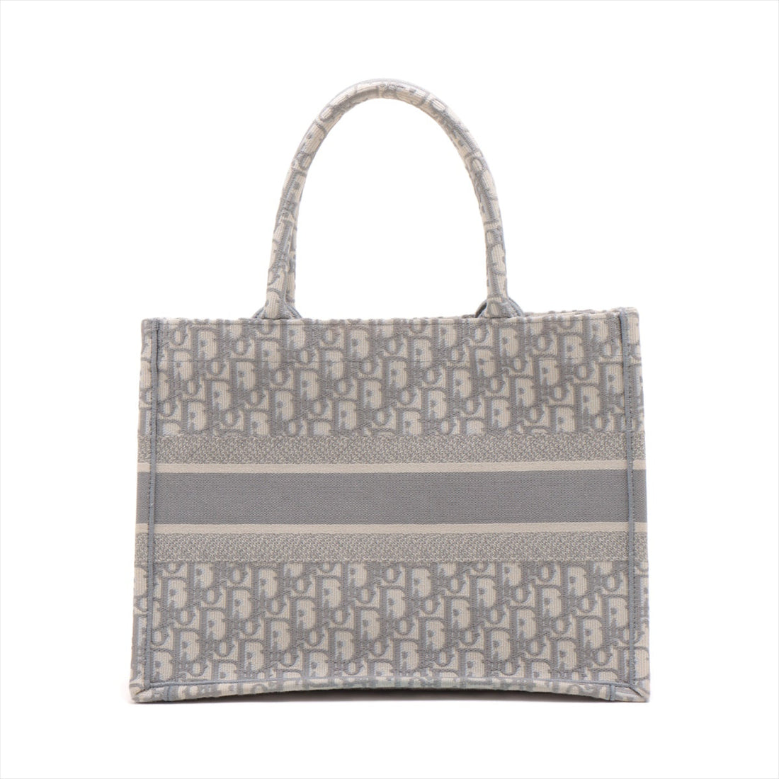 Christian Dior Book Tote Small Linen Tote Bag Grey