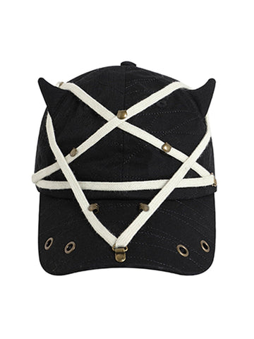 Makersluxe Star Washed Denim Baseball Cap