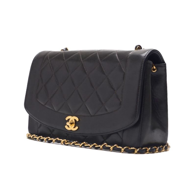 Chanel Matrasse Dianaflap Chain Shoulder  Black  Shoulder Bag Mini Shoulder Bag  Bag Hybrid ? Ship?  Mountain Bookstore Online