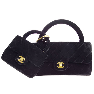Chanel * 1994 Classic Flap Handbag Set Velvet
