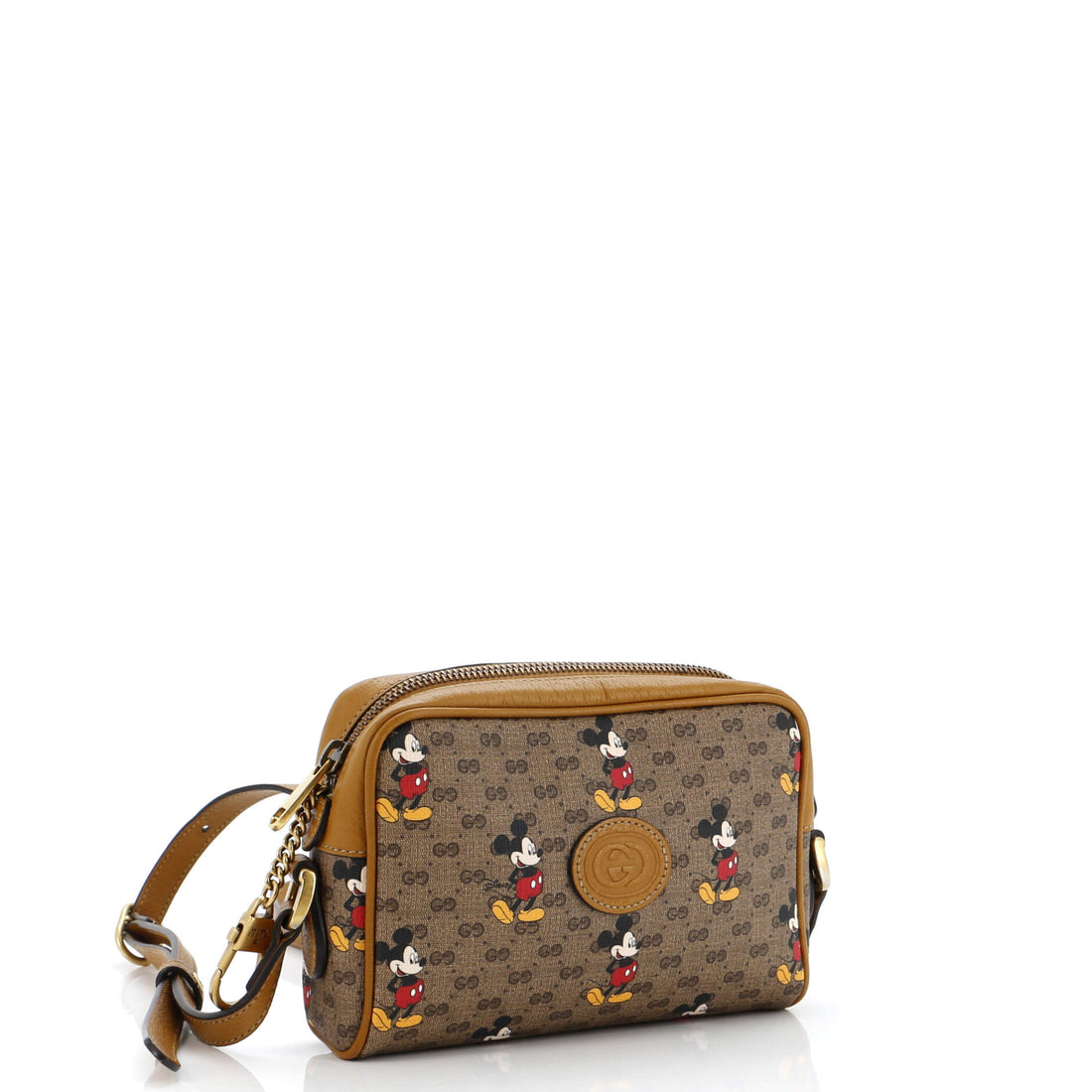 Disney Mickey Mouse Shoulder Bag Printed Mini GG Coated Canvas Mini