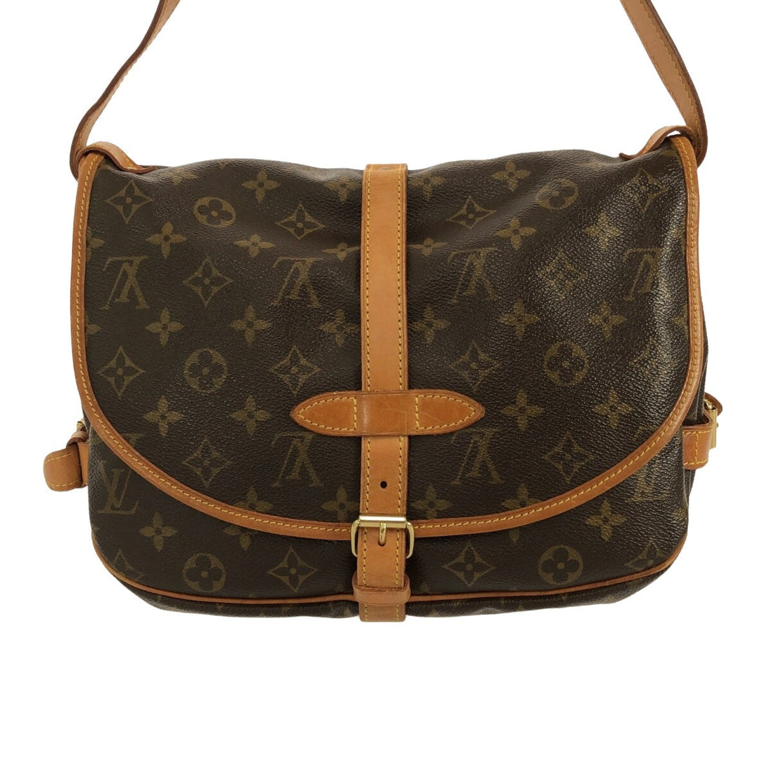 Louis Vuitton Saumur 30  Canvas Shoulder Bag ()
