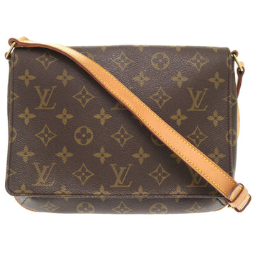 LOUIS VUITTON Shoulder Bag M51388 Monogram canvas Brown Monogram Musette Tango Long Strap Women Used
