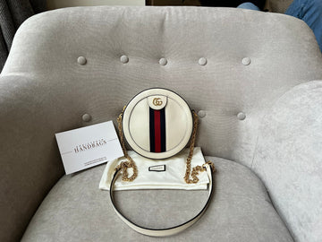 Gucci GG Round White Ophidia Small Shoulder Bag (RRP £1,060)