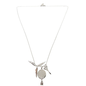 LOUIS VUITTON Necklace MP1362 metal Silver Collier Pendant Sky Tour 2014