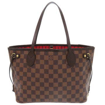 LOUIS VUITTON Tote Bag N51109 Damier canvas Brown Damier Never full PM Women Used