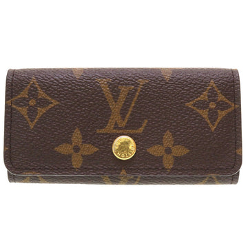 LOUIS VUITTON Key case Key holder  M69517 Monogram canvas Brown 4 hooks Monogram Multicles4 Women Used
