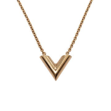 LOUIS VUITTON Necklace M00857 metal gold Necklace Essential V Women Used
