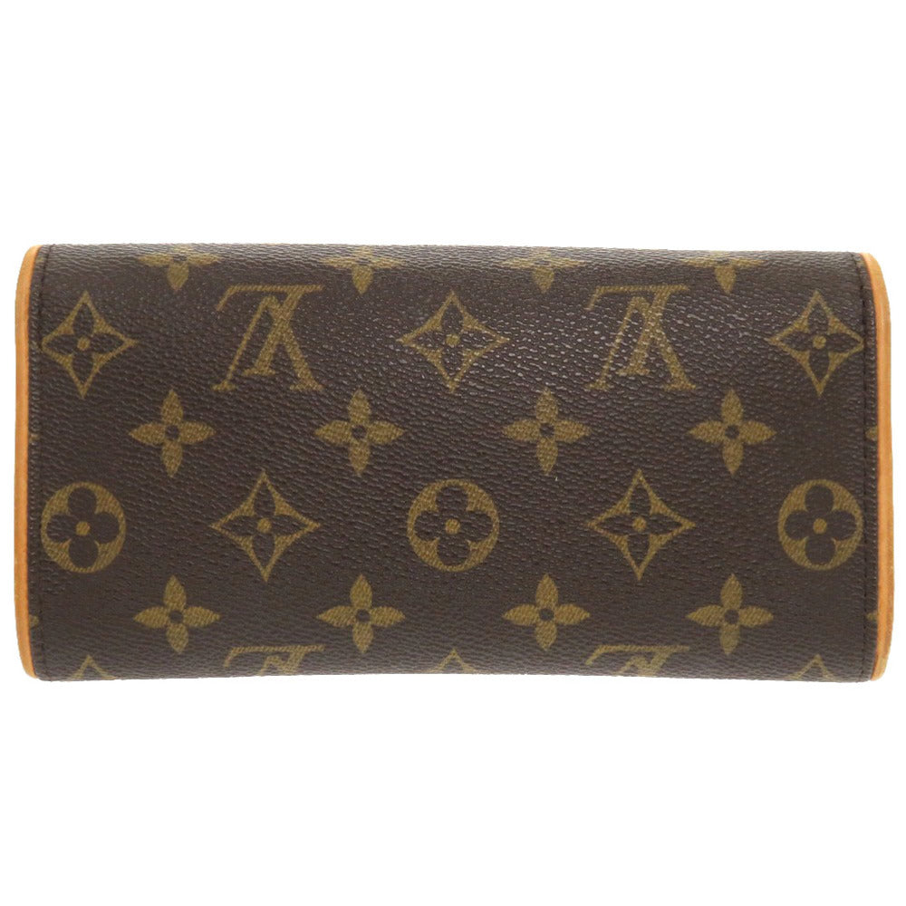 LOUIS VUITTON Shoulder Bag M51854 Monogram canvas Brown Monogram Pochette Twin PM Women Used