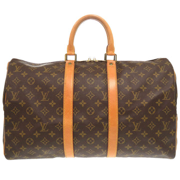 LOUIS VUITTON Boston Duffel bag M41428 Monogram canvas Brown Monogram Keepall 45 Women Used