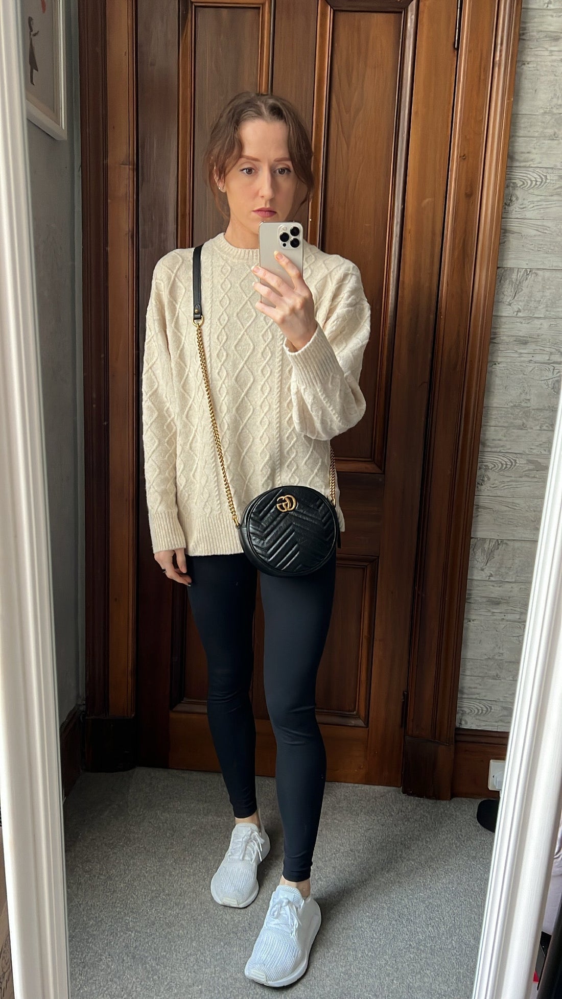 Gucci GG Round Black Marmont Small Shoulder Bag (RRP £1,090)