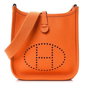 Hermès Evelyne TPM Orange Clemence Palladium Hardware