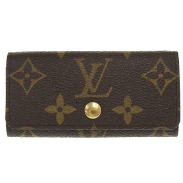 LOUIS VUITTON Key case Key holder  M69517 Monogram canvas Brown 4 hooks Monogram Multicles4 Women Used