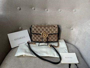 Gucci GG Beige Marmont Mini Shoulder Bag (RRP £1,470)