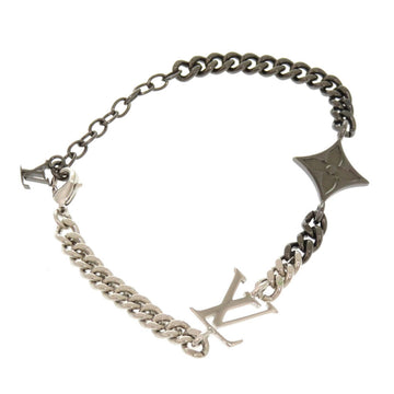 LOUIS VUITTON bracelet M00508 metal Silver LV Instinct mens Used