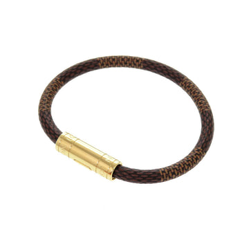 LOUIS VUITTON bracelet M8137F Damier canvas Brown Damier Brasserie Keep It Women Used