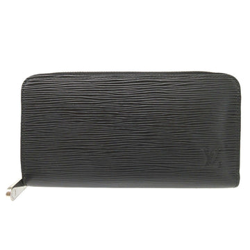 LOUIS VUITTON Long Wallet Purse M61857 Epi Leather Noir Zip Around Epi Zippy wallet Women(Unisex) Used