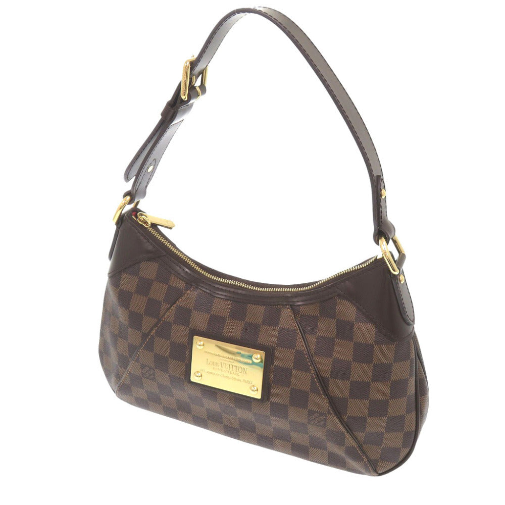LOUIS VUITTON Shoulder Bag N48180 Damier canvas Ebene Damier Thames PM Women Used