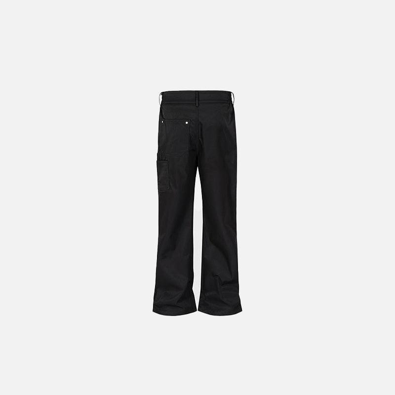 Noir Chain Flare Jeans