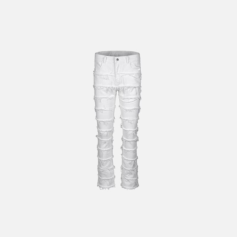 Distressed Women's Straight Jeans