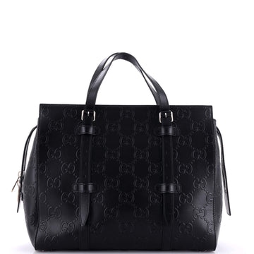 Tote Bag GG Embossed Perforated Leather