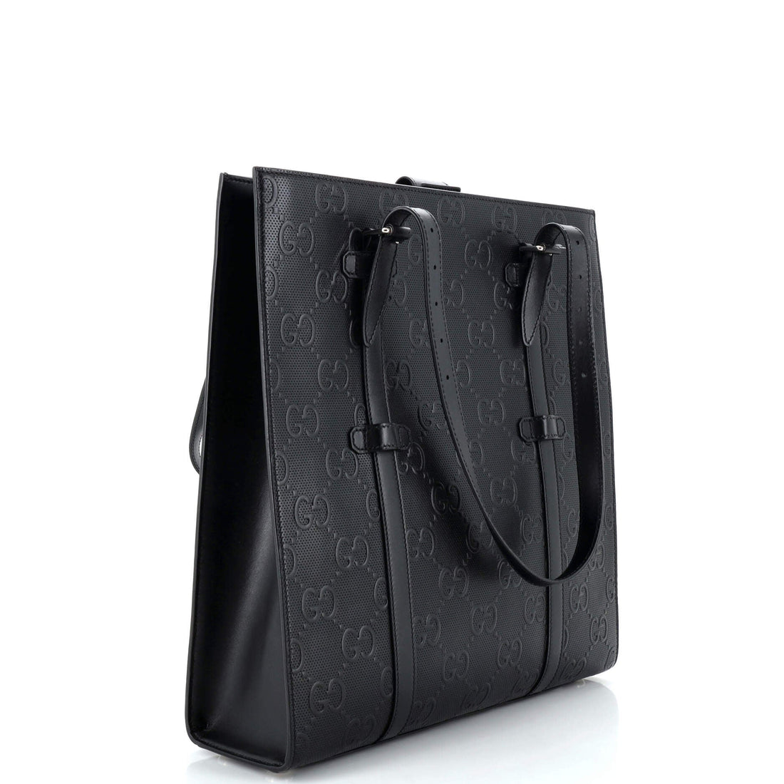 Tote Bag GG Embossed Perforated Leather Medium