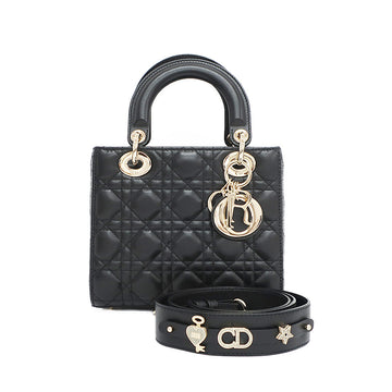 CHRISTIAN DIOR  ABCDior Bag Small M0538ONGE_M900 Handbag Sder 2WAY Black G