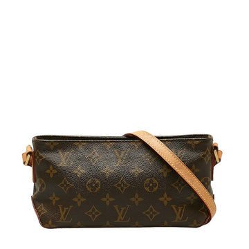 Louis Vuitton Monogram M51240 Shoulder Bag Leather Brown