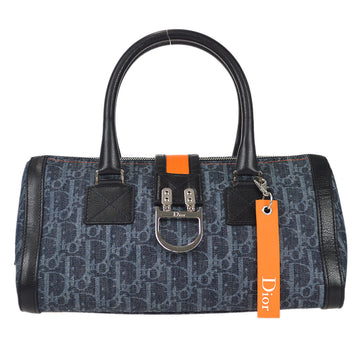 Christian Dior 2005 John Galliano Flight Trotter Handbag Navy