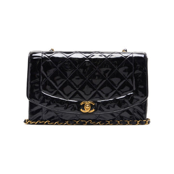 Chanel Matrasse Dianaflap Chain Shoulder Emalje Black  Shoulder Bag Mini Shoulder Bag  Bag Hybrid ? Ship?  Yaboo Online